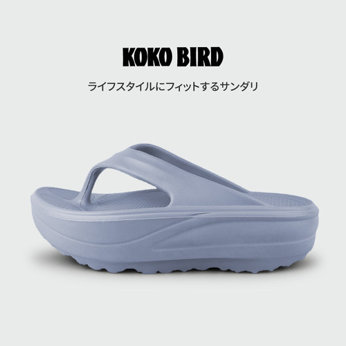 日本KOKOBIRD厚底拖鞋女夏季外穿25新款软底增高凉拖鞋夹脚人字拖 - 图0