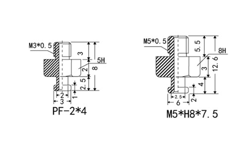 妙德真空吸盘座微型金具M3 M5吸盘座PS专用金具机械手配件 - 图2