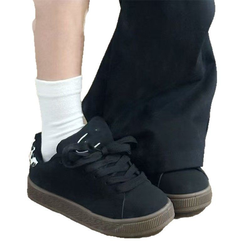 2025新款小众复古美式厚底板鞋女ins超火街拍百搭运动休闲面包鞋,淘宝优惠券,粉丝福利购,淘宝优惠卷