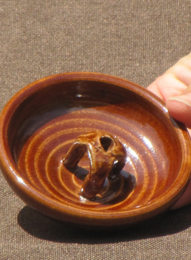 老式土陶油灯碗油灯仿古家用