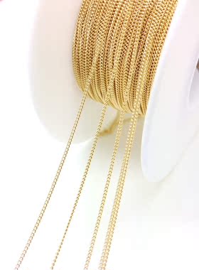 diy美国包金半成品侧身链