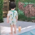Hàn Quốc ins baby dứa dễ thương áo tắm một mảnh nam giới nhỏ bé chống nắng mùa xuân nóng tay ngắn lướt quần áo phù hợp với thủy triều - Bộ đồ bơi của Kid