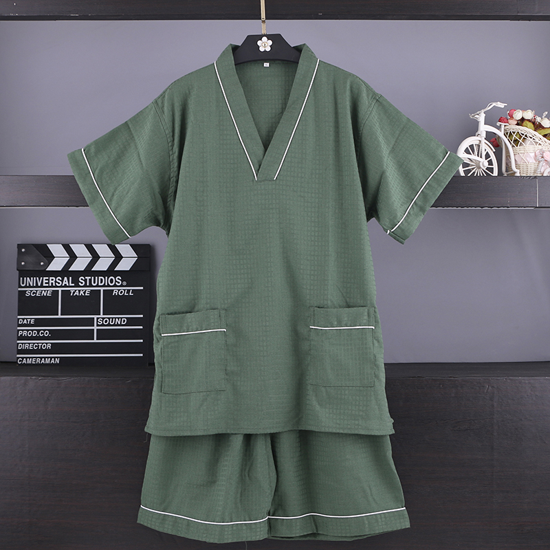 2023新款男女通用高档汗蒸服足疗按摩浴服家居睡衣服加大码浴裤服 - 图2