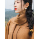 Retro Diary 100 Wool Autumn and Winter New Solid Color Warm Top Cape Jacket 23GM023