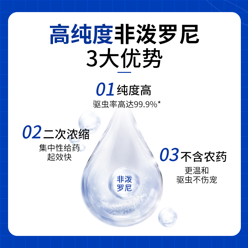 比熊专用狗狗驱虫药成幼犬体内外一体去跳蚤蜱虫驱虫滴剂非泼罗尼