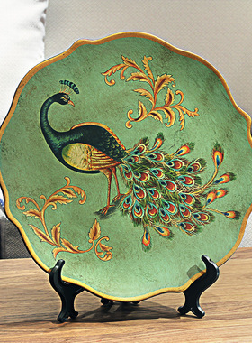 美式陶瓷花瓶高级感插花器客厅软装工艺品摆件仿古做旧灯笼瓶