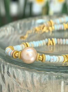 天然淡水珍珠项链女款轻奢小众