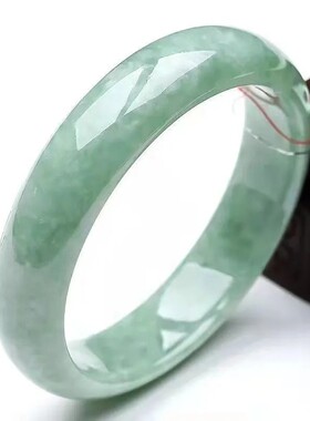 天然玉石手镯 贵州翠玉手镯飘花白玉手镯玉镯子