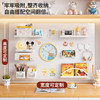 Desk storage hole board organization and storage wall magnetic soft cloth patch multi-functional magnetic storage rack without punching