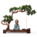 Không gian trà Zen mới của Trung Quốc Nhà sư nhỏ Trang trí sáng tạo Trang trí nội thất Câu lạc bộ Thiết kế Lucky Place Thủ công - Trang trí nội thất trang trí nội thất Trang trí nội thất