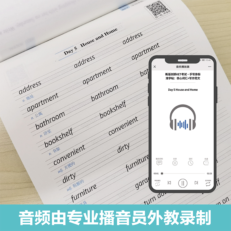 备考2024年 新版剑桥KET考试 手写体标准字帖 核心词汇+写作范文 新题型剑桥通用五级考试A2 Key for Schools ket字帖临摹书写练习 - 图2