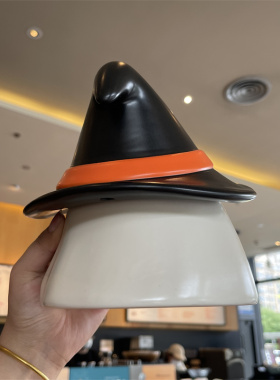 星巴克变装小熊陶瓷罐毛绒挂件