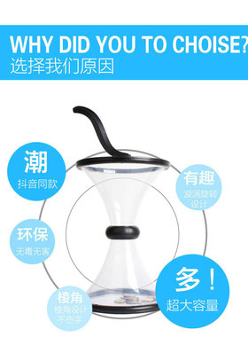 旋风漩涡漏斗转圈滚动硬币存钱罐