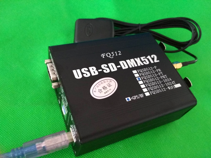 USB-DMX512控台1024控制器SD卡录制脱机播放DMX转RS232/485控制器 - 图2