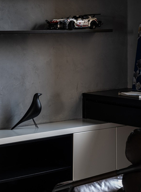 客厅白色鸽子艺术摆件书房软装饰