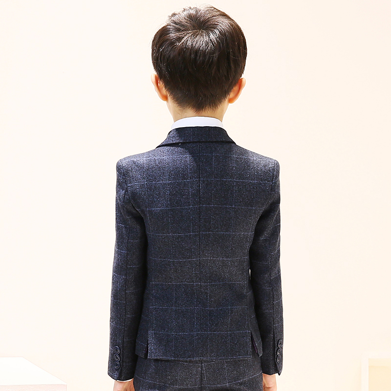 儿童西装套装男童花童礼服钢琴演出服中大童韩版小孩西服外套夏季 儿童西装套装男童花童礼服钢琴演出服中大童韩版小孩西服外套夏季