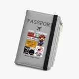Сумка для паспорта подходит для мужчин и женщин, система хранения, защитный картхолдер, бумажник, анти-кража