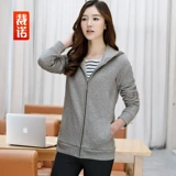 裁诺 Осенняя демисезонная толстовка с капюшоном, весенняя бархатная неваляшка, джинсы с начесом с молнией, кардиган, куртка, большой размер