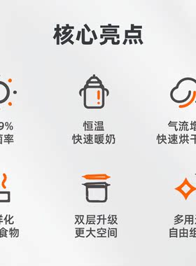 鲸之爱多功能高温蒸汽消毒烘干器