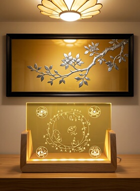 天文学三垣二十八宿USB LED实木摆件灯展灯紫微垣太微垣天市垣