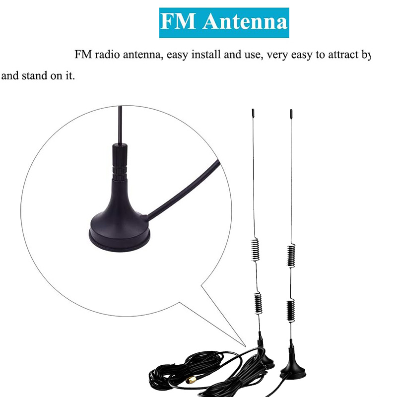 FM ANTENNA室内数字高清收音机F收音机立体声磁性座FM收音机天线-图0