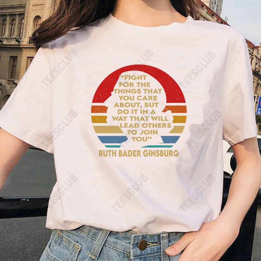 Ruth Bader Ginsburg T Shirt 欧美热销美国女大法官金斯伯格T恤 - 图1