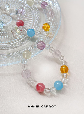 彩色糖果多宝巴洛克水晶手链