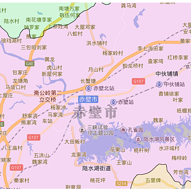 咸宁市地图1.15m湖北省折叠版装饰画客厅沙发背景墙面壁画贴图-图1