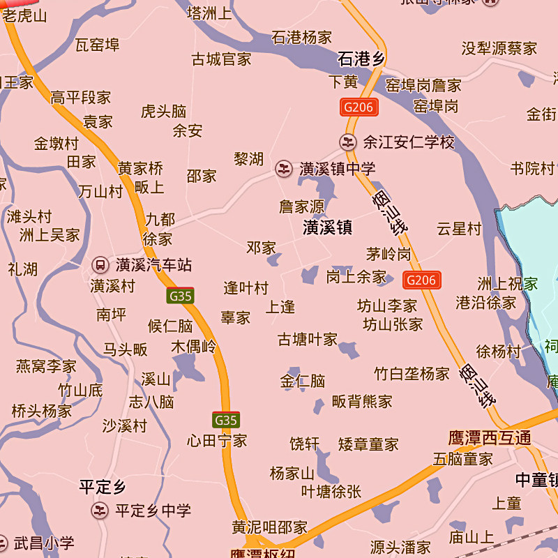鹰潭市地图1.15m江西省折叠版客厅办公室地理图墙面装饰贴画现货