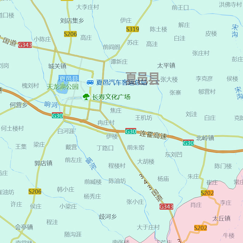 商丘市地图1.15m河南省折叠版初中小学生成人书房装饰画地图墙贴