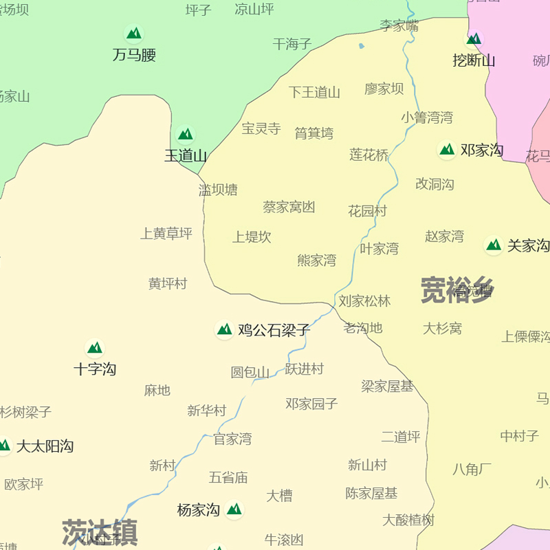 德昌县地图1.15m新款高清大幅客厅折叠装饰画四川省凉山州现货