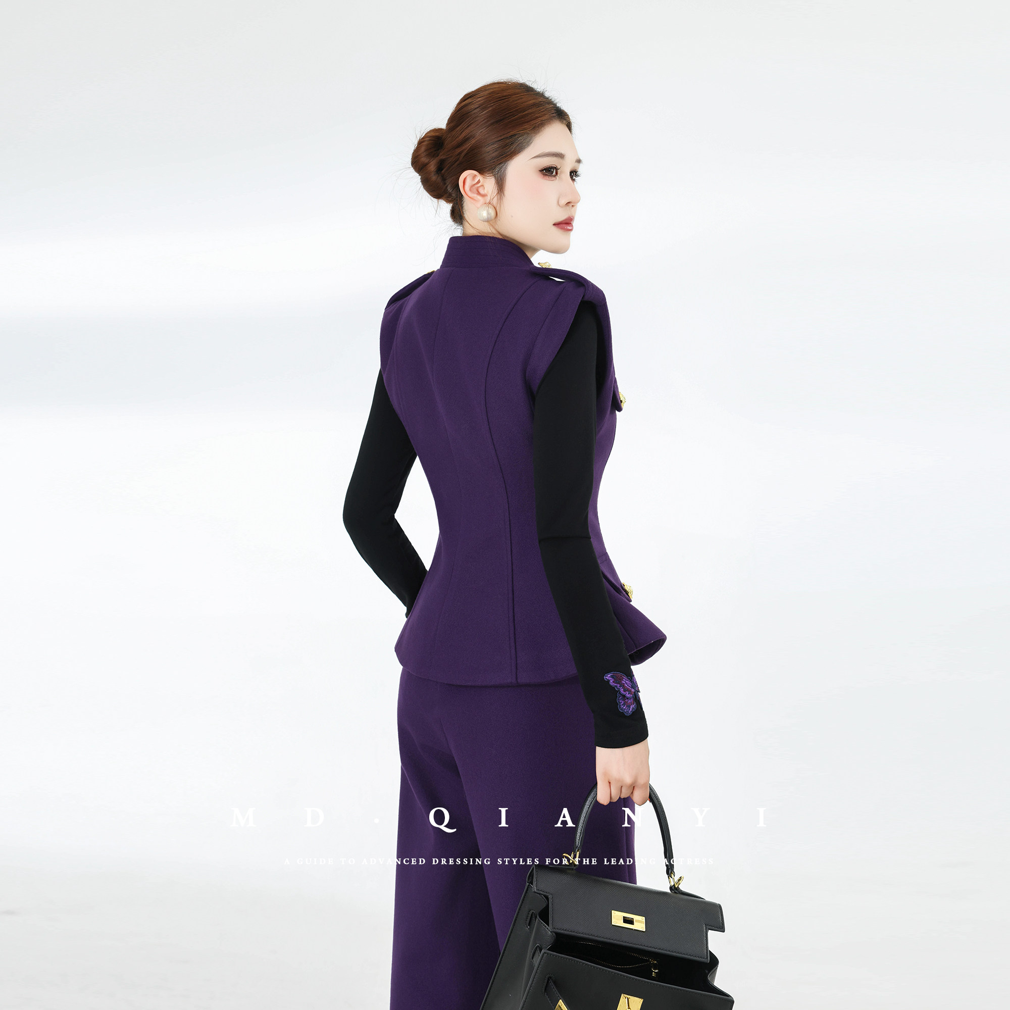 MD千亿【紫金风华】2025冬季加棉马甲裤子时尚套装,淘宝优惠券,粉丝福利购,淘宝优惠卷