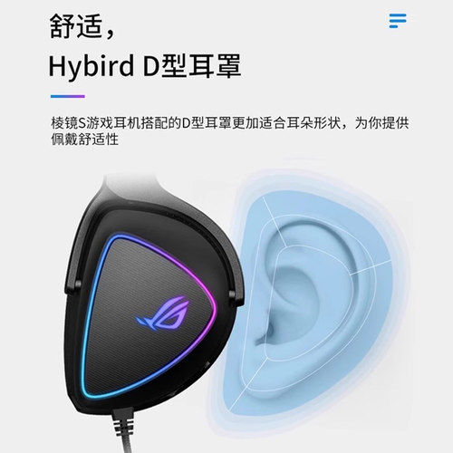 ROG棱镜系列头戴式游戏电竞降噪耳机电脑有线耳麦精英版棱镜2华硕 - 图1