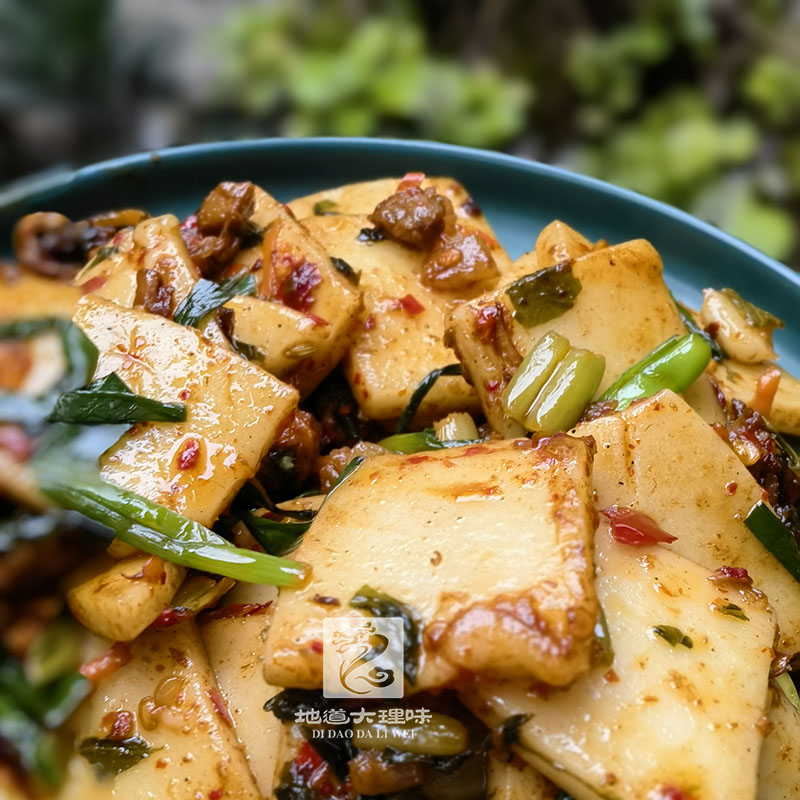 大理新鲜饵块云南特产小吃手工早点方便速食米粑粑圆片年糕烧饵块_虎窝淘