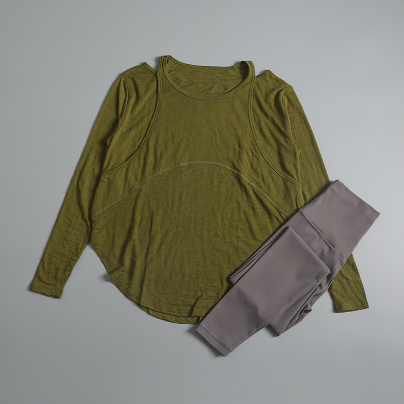 宽松运动罩衫女长款薄款健身长袖速干跑步套装瑜伽服T恤上衣夏季,淘宝优惠券,粉丝福利购,淘宝优惠卷