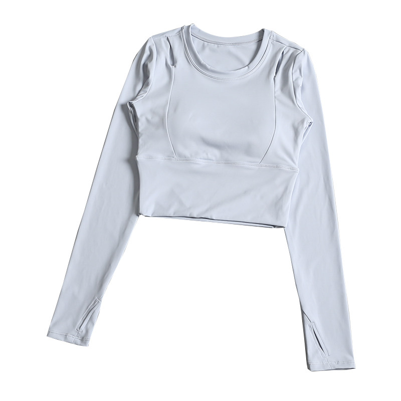 带胸垫瑜伽服女秋冬2025新款运动长袖专业普拉提套装训练健身上衣,淘宝优惠券,粉丝福利购,淘宝优惠卷