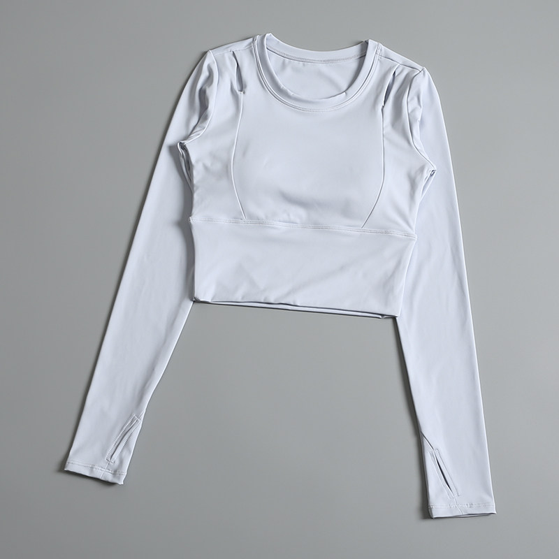 带胸垫瑜伽服女秋冬2025新款运动长袖专业普拉提套装训练健身上衣,淘宝优惠券,粉丝福利购,淘宝优惠卷