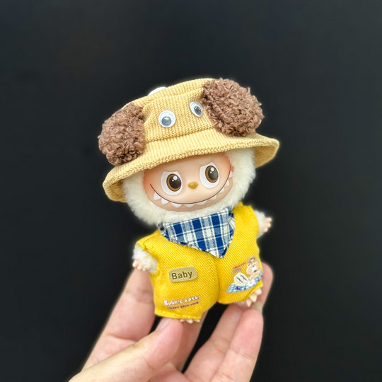 Only clothes are suitable for 4th generation Labubu 4.0 heart code Labubu baby clothes mini vinyl pendant wearable suit