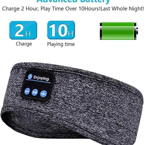 Sleep headphones Bluetooth headband Sports music eye mask - 图0