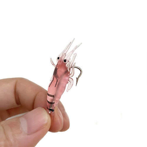 路亚仿真虾假饵 4cm小草虾夜光仿生虾软饵翘嘴鲈鱼罗非鲶黑鱼海钓 - 图2