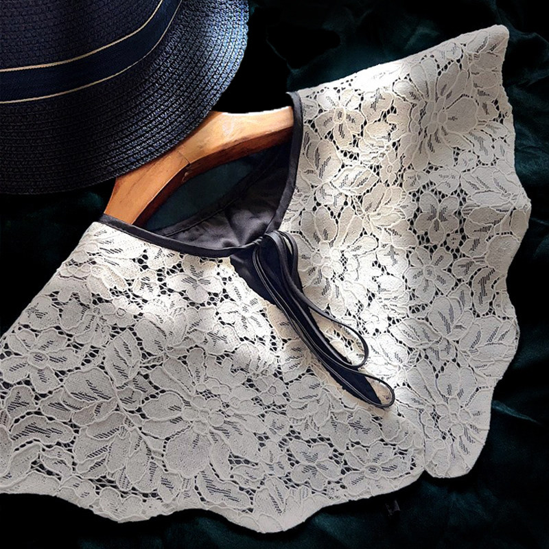 云肩假领子女百搭假领衣服装饰领旗袍披肩外搭小坎肩蕾丝假衣领,淘宝优惠券,粉丝福利购,淘宝优惠卷