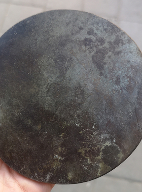 古玩铜器收藏仿古纯铜五子登科铜镜大号老钱币家居摆件