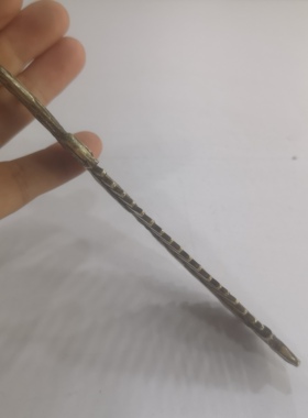 仿古做旧藏银凤凰梳子家居摆件影视道具双面工艺复古个性梳子