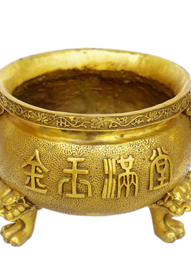 纯铜摆件实心招财进宝开业礼品