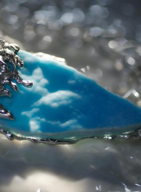 北极雜粹设计原创水晶银项链