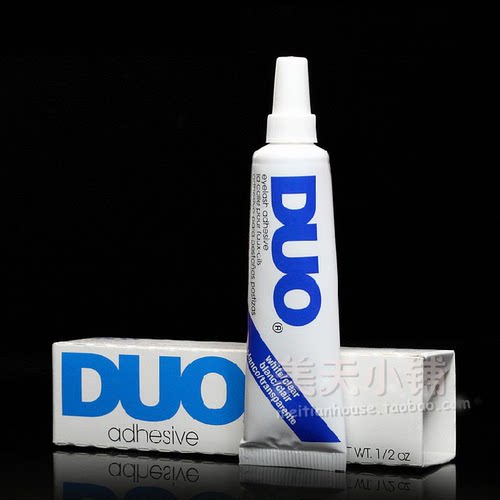 老版本美国DUO假睫毛胶水防过敏透明胶 白色抗敏持久超粘正品14g - 图0