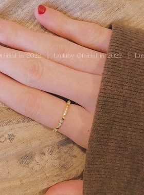 安眠曲纯银复古轻奢尾戒戒指女