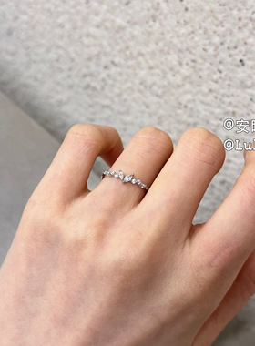 安眠曲女纯银轻奢戒指