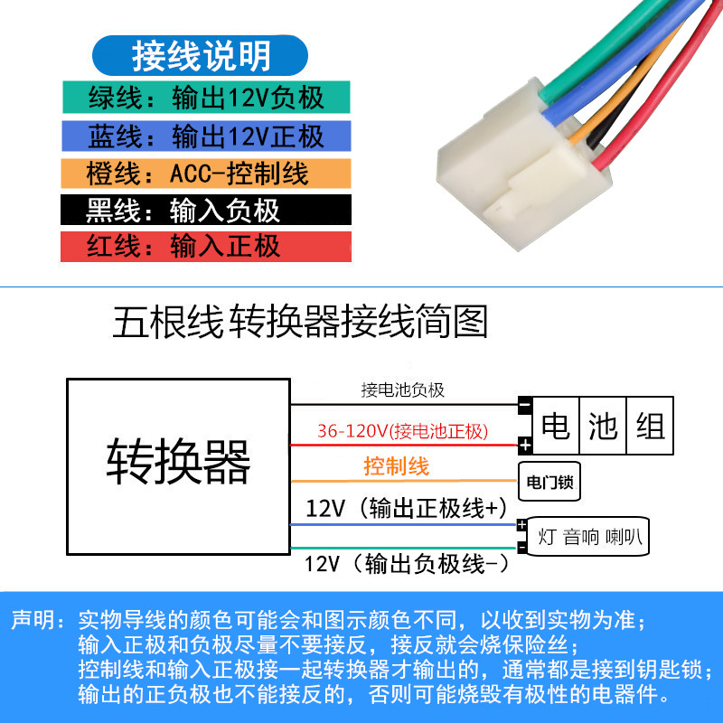 大功率电动汽车隔离型DC电压电动四轮转换器48V60V72V转12V40A50A