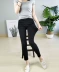 Bên ngoài mặc quần legging mùa thu eo cao 泫 ya chân quần thun chín điểm quần mỏng quần bốt lưới màu đỏ hoang nhỏ quần đen nhỏ - Khởi động cắt Khởi động cắt